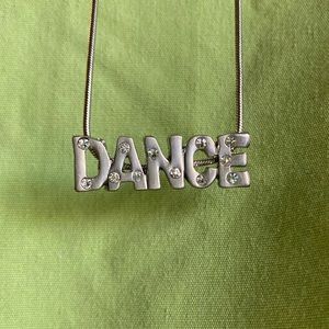 Cute Silver Dance Necklace
